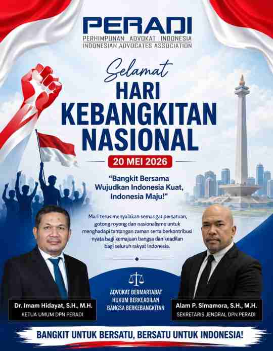DR. IMAM HIDAYAT, S.H., M.H. DAN ALAM P. SIMAMORA, S.H., M.H. PIMPINAN DPN PERADI: HARI KEBANGKITAN NASIONAL MOMENTUM PERKUAT PERSATUAN DEMI INDONESIA YANG KUAT DAN MAJU Screenshot_20260520_212445_ChatGPT.jpg